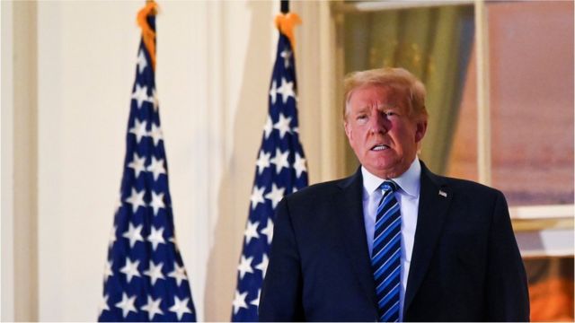 Trump Twitter Donald Trump Tweets Vex Election Rival Joe Biden Michelle Obama Afta Im Walter Reed Return As Facebook Twitter Block Am Bbc News Pidgin