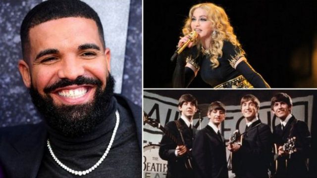 Drake, Madonna na The Beatles