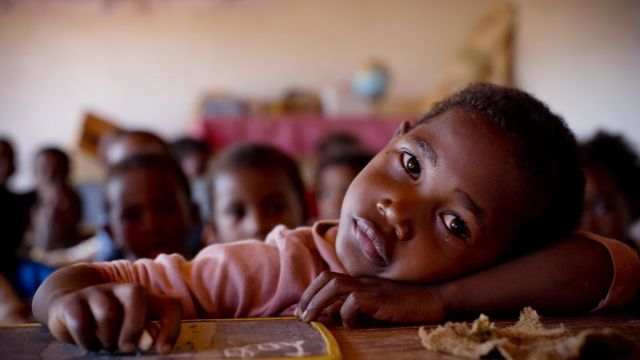 Niño en Madagascar