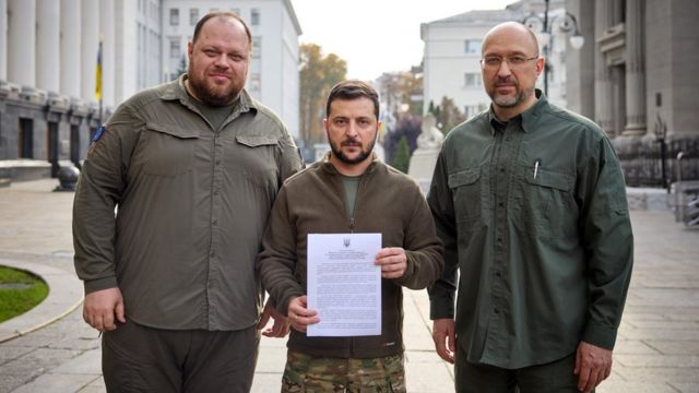 乌克兰递交了加入北约的申请，但要获得批准还需要时间与努力。(photo:BBC)