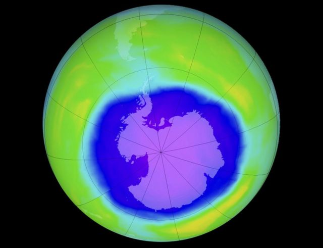 Карта озонового слоя