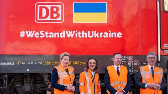 German railway "together with Ukraine"as well as thousands of companies and enterprises across Europe.  But some will suffer losses from sanctions imposed on Russia over trade with Ukraine