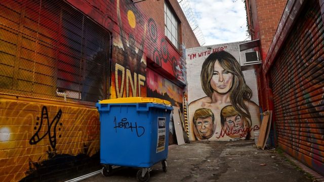 Граффити уличных художников беспощадны к проявлениям нарциссизма у знаменитостей