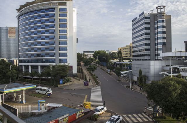 Hagati mu mujyi wa Kigali mu kwezi kwa kane 2020 ubwo u Rwanda rwari muri guma mu rugo yamaze iminsi 45