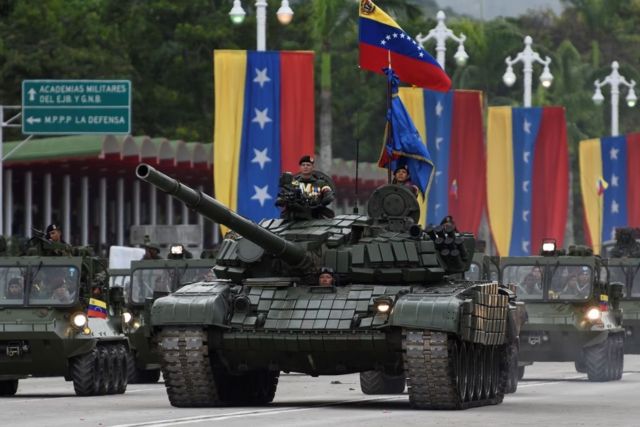 Un tanque del ejército de Venezuela