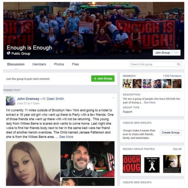 El grupo en Facebook