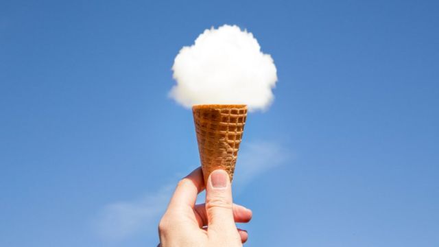 cloud and ice cream