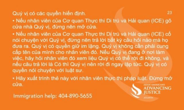Thông tin cảnh báo cho người Việt tại Hoa Kỳ