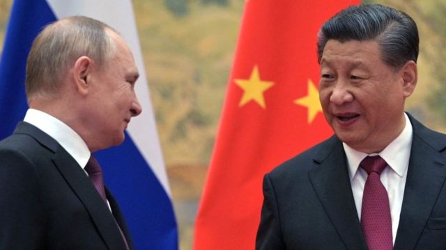 Vladimir Putin y Xi Jinping.