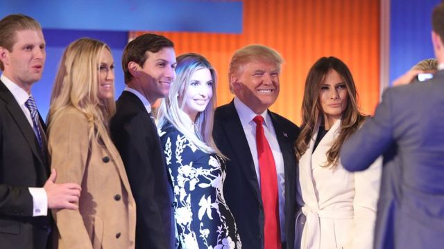 Trump y su familia