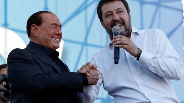 Salvini ve Berlusconi