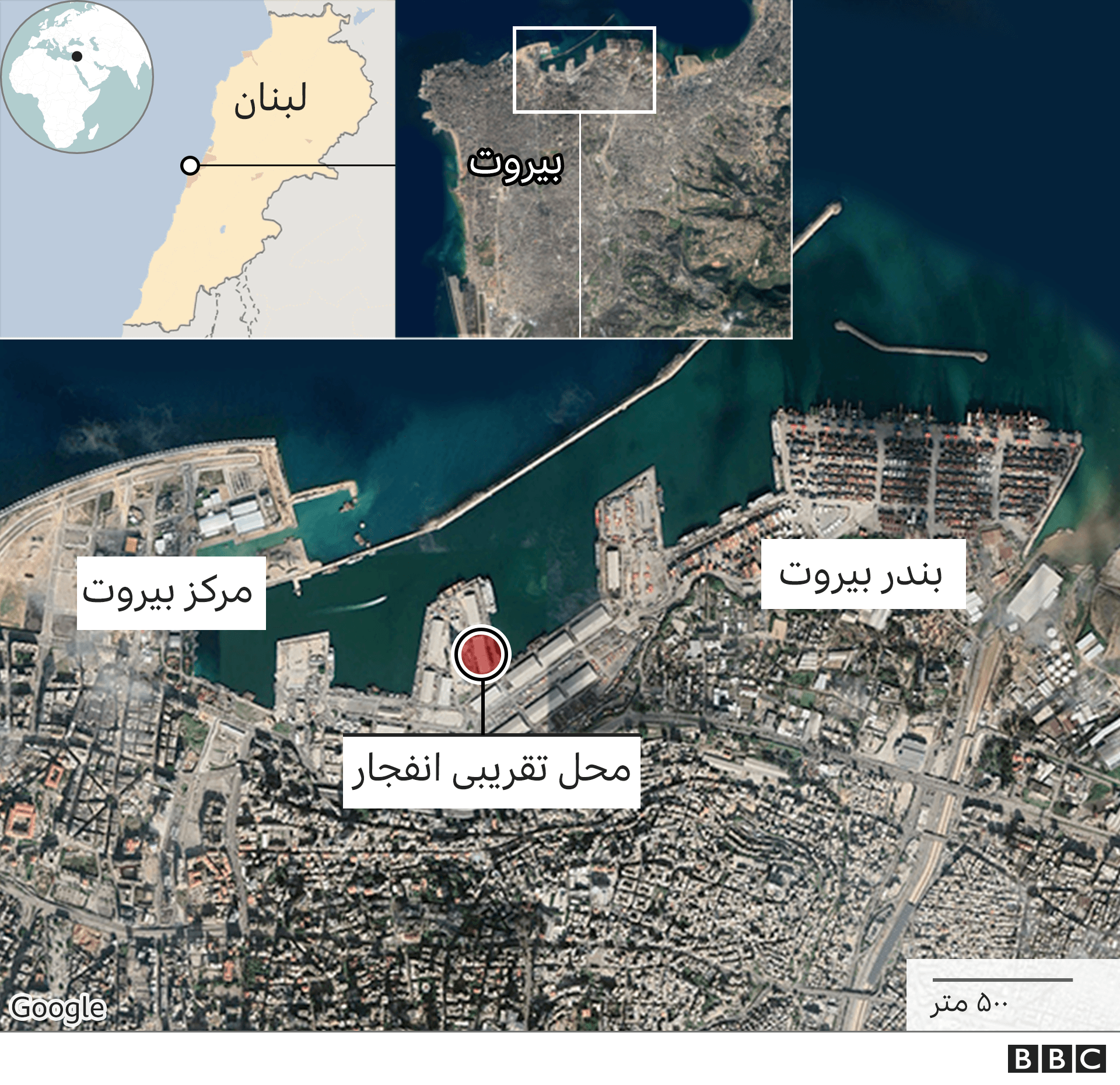 محل انفجار