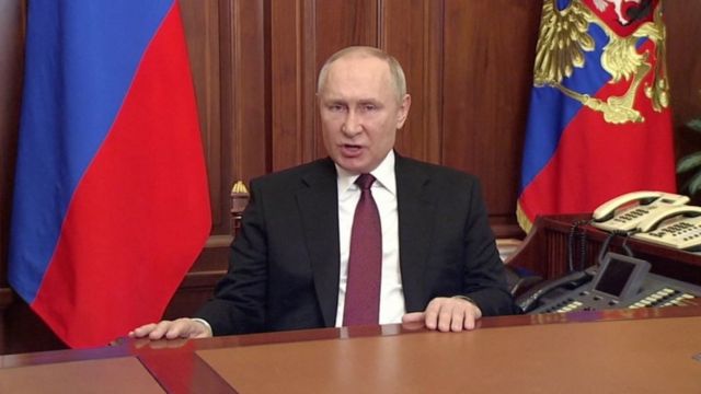 Discurso de Vladimir Putin el 24 de febrero.