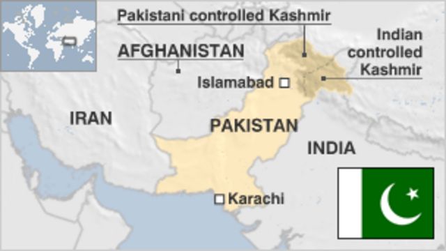 where is pakistan located geographically