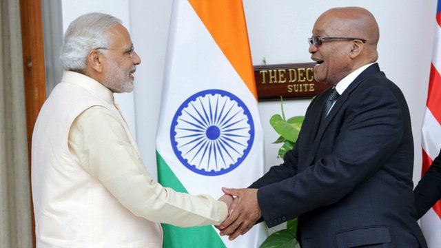 PM Narendra Modi and President Jacob Zuma
