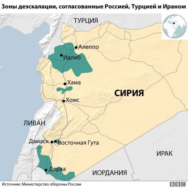 карта сирии