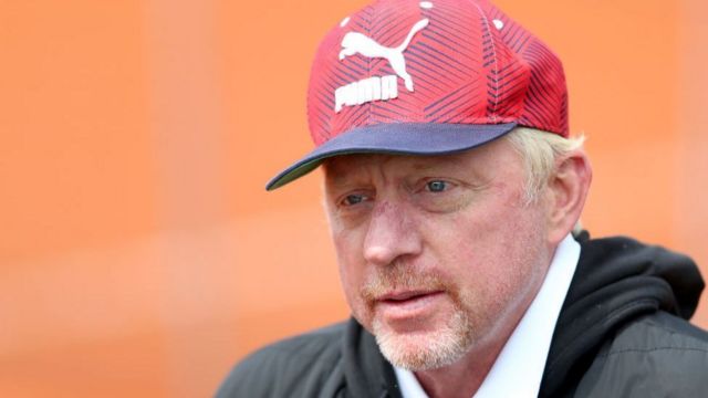 Boris Becker during a tennis tournament in Germany earlier this year. He won over $25 million in prize money in his playing days