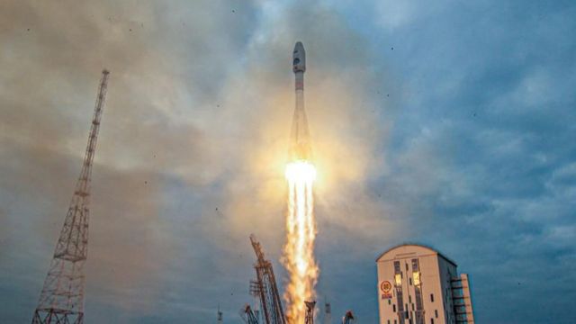 Luna-25 blasts off from a launchpad at the Vostochny Cosmodrome in the far eastern Amur region, Russia, August 11, 2023