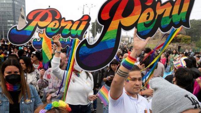Manifestación del orgullo gay en Perú en 2022