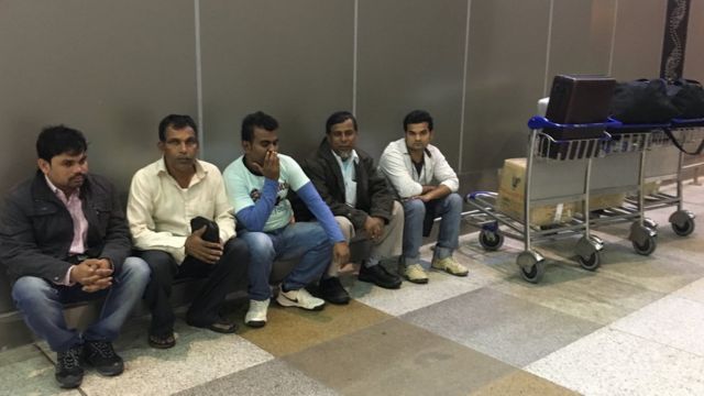 सऊदी अरब से लौटे भारतीय कामगर