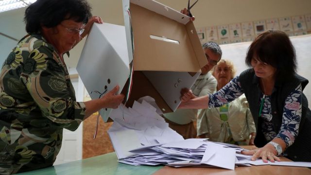 Recuento de votos en Hungría