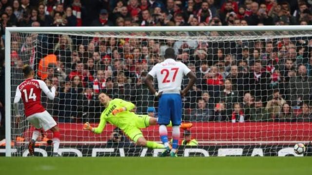 Pierre-Emerrik Aubameyang lo bá Arsenal gba bọ́ọ̀lu meji wọle ninu ifẹsẹ̀wọsẹ̀ náà