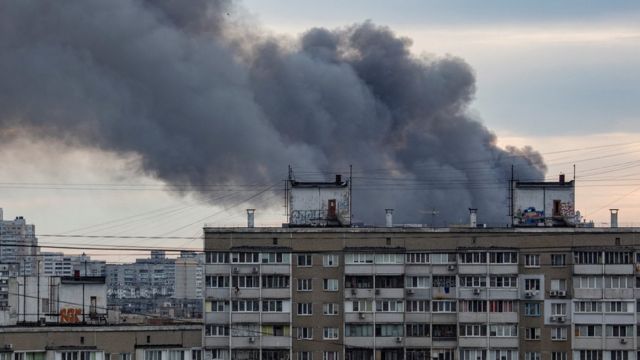 Последствия обстрела Киева 5 июня