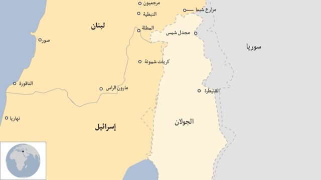 South Lebanon Map