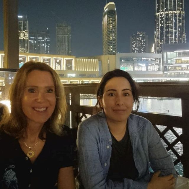 A screengrab from Instagram with the caption "Lovely food at Bice Mare with Latifa earlier"