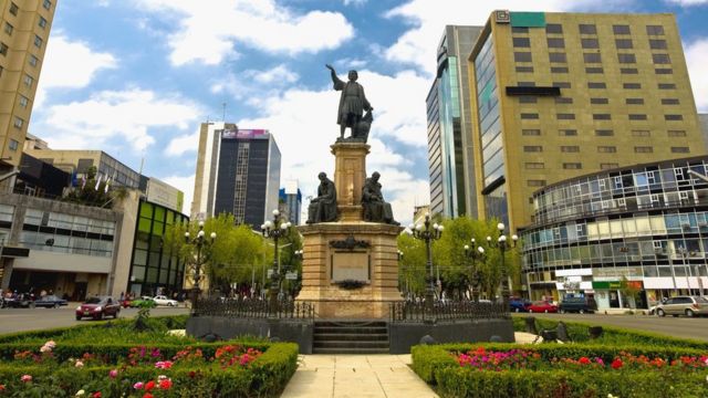 The Columbus monument in Mexico City