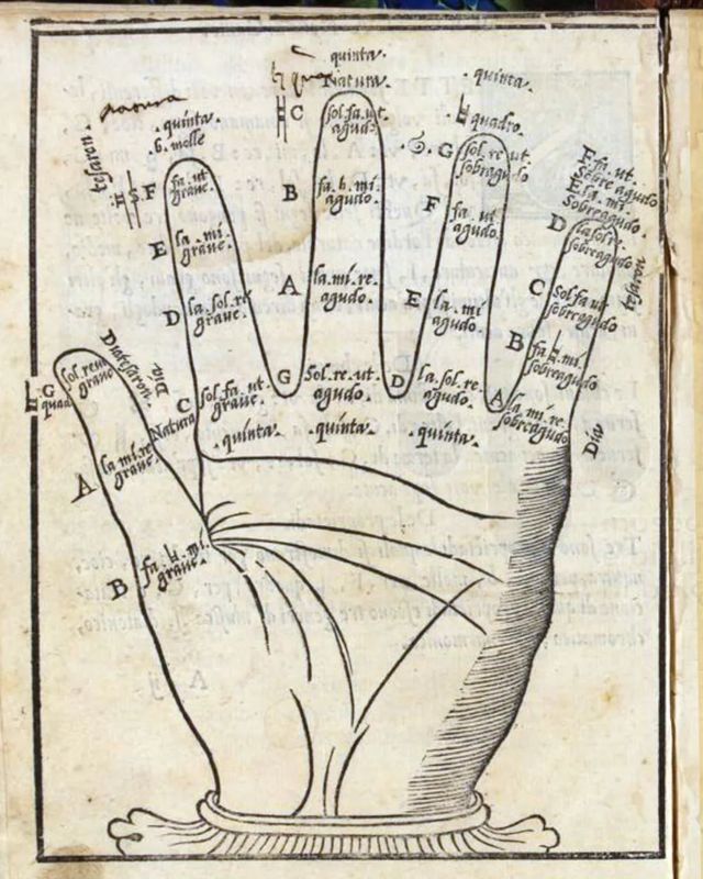 Páginas do manual de composição do compositor Vicente Lusitano