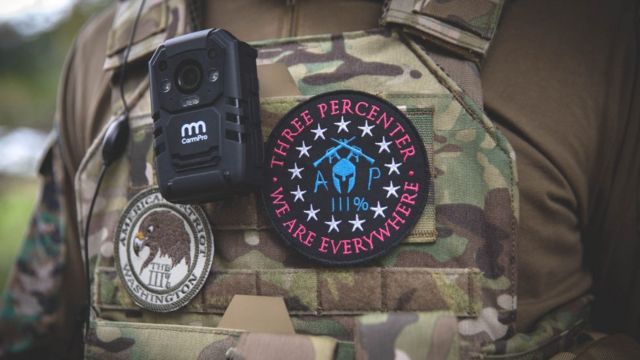 Three Percenter militia insignia