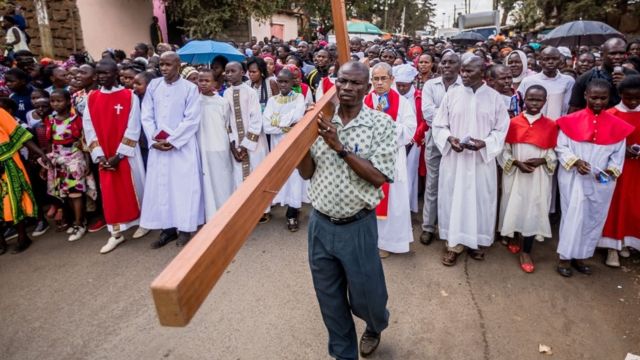 Good Friday procession in Kenya