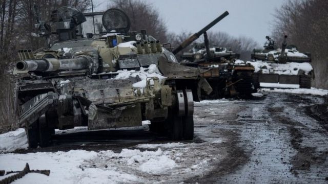 Розбиті російські танки на Сумщині
