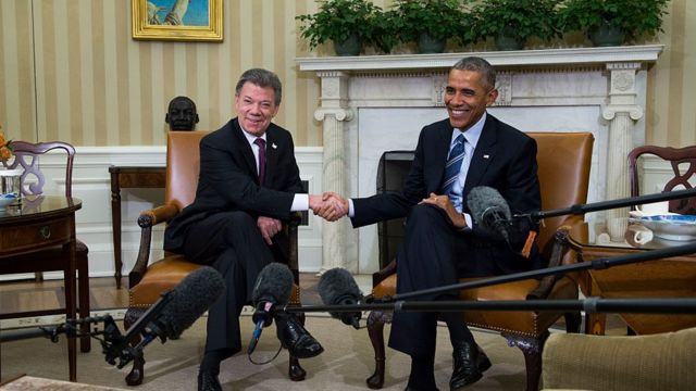 Juan Manuel Santos, Barack Obama