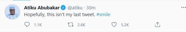 Twitter suspension reaction screenshot