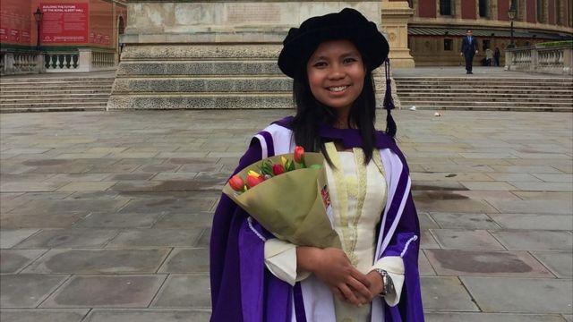 Izzati Mohd Noor after receiving her PhD