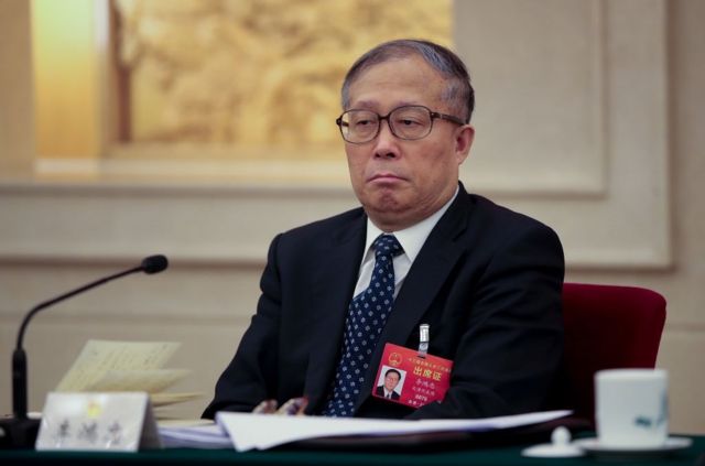 On March 6, 2019, Li Hongzhong, secretary of the Tianjin Municipal Party Committee, attended the Tianjin delegation meeting during the National People's Congress in Beijing (file photo).