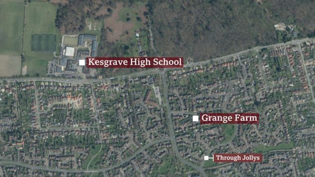 Grange Farm Kesgrave Map Kesgrave Student 'Critical' After Shooting On Way To School - Bbc News