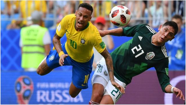 Neymar đã bị hậu vệ các đội chơi xấu một cách có hệ thống trong suốt 5 trận anh đá trong World Cup