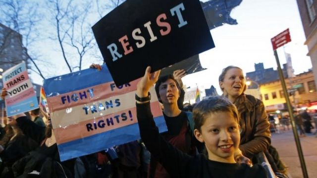 Trans kararına tepki protestosu