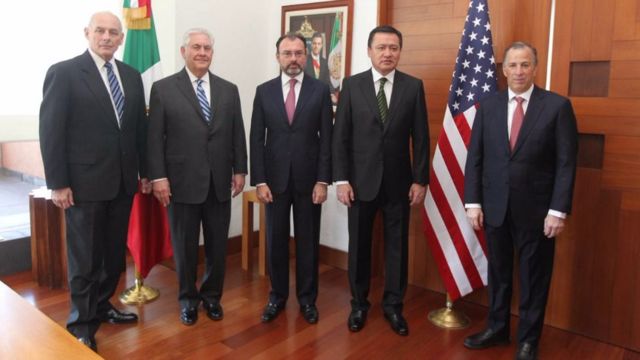 Es la primera vez que funcionarios de Donald Trump viajan a México.