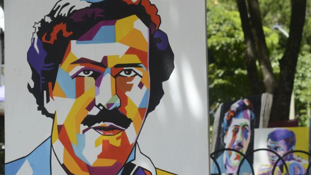 Pintura de Pablo Escobar