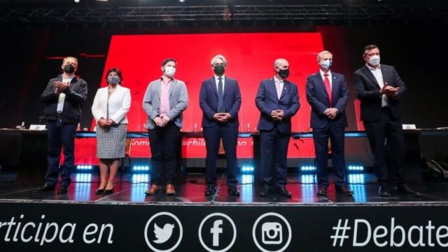 Candidatos ao pleito chileno em debate ocorrido em 15 de outubro