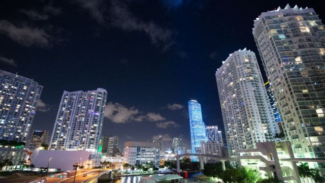 Torres de apartamentos en Miami.