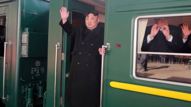 金正恩乘火車赴越南