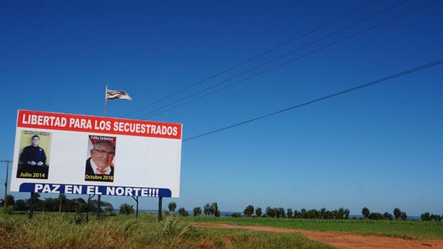 Aviso de secuestrados en Paraguay