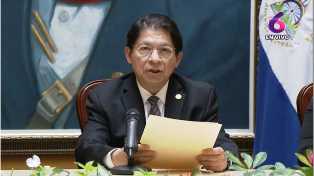 Bộ trưởng Ngoại giao Nicaragua Denis Moncada tuyên bố cắt đứt quan hệ ngoại giao với Đài Loan để ủng hộ Trung Quốc, hôm 9/12