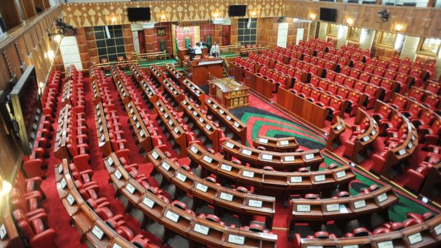 An inside view of Kenya's Parliament