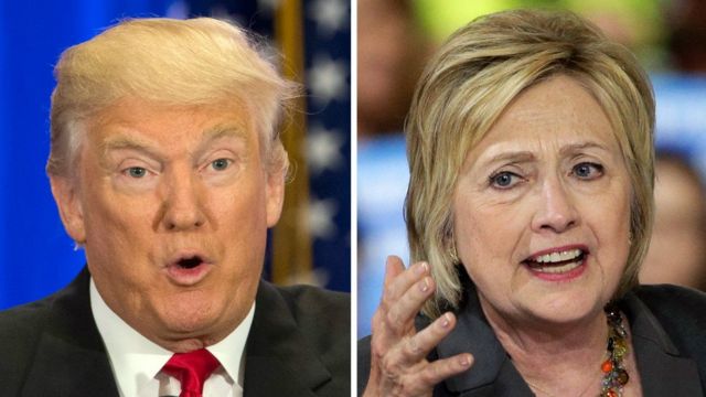 Donald Trump, Hillary Clinton, guns